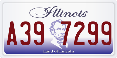 IL license plate A397299