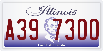 IL license plate A397300