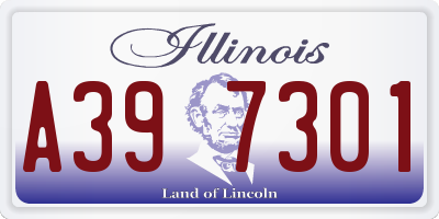 IL license plate A397301