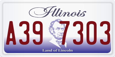 IL license plate A397303