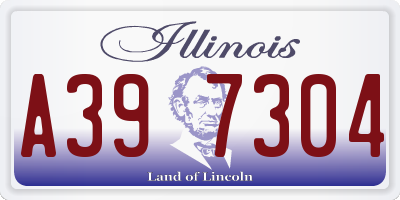 IL license plate A397304