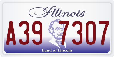 IL license plate A397307