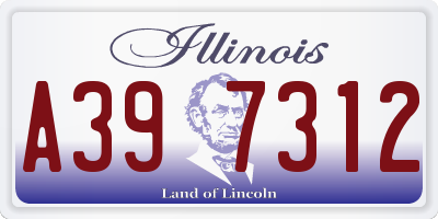 IL license plate A397312