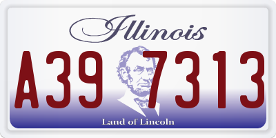 IL license plate A397313