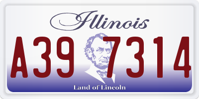 IL license plate A397314