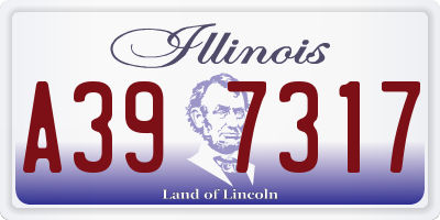IL license plate A397317