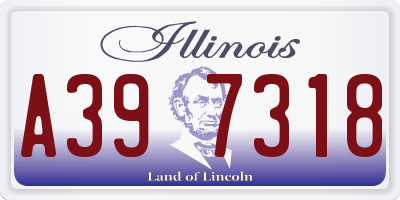 IL license plate A397318