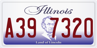 IL license plate A397320