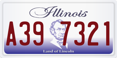 IL license plate A397321