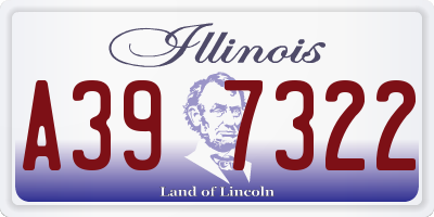 IL license plate A397322