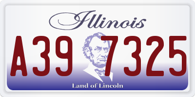IL license plate A397325