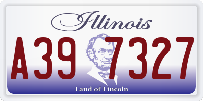 IL license plate A397327