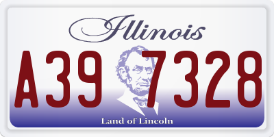IL license plate A397328