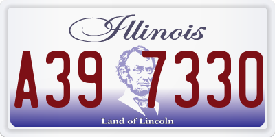 IL license plate A397330