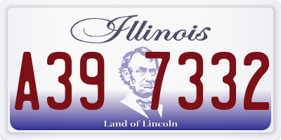 IL license plate A397332