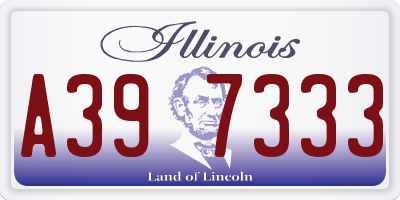 IL license plate A397333