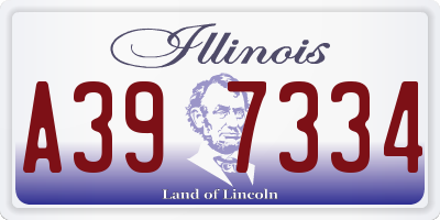 IL license plate A397334