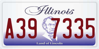 IL license plate A397335