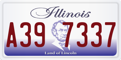 IL license plate A397337