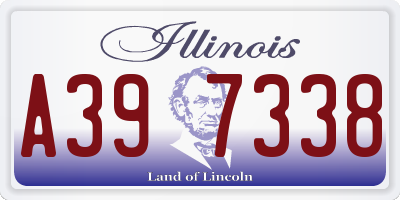 IL license plate A397338