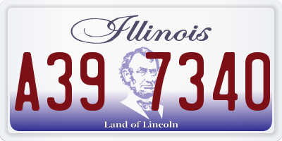 IL license plate A397340