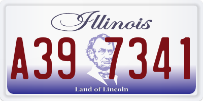 IL license plate A397341