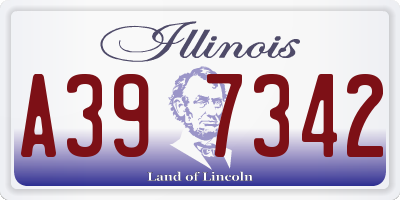 IL license plate A397342