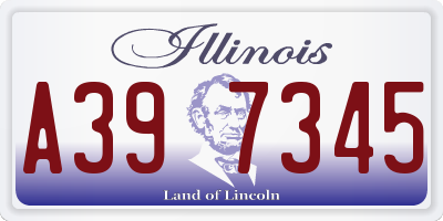 IL license plate A397345