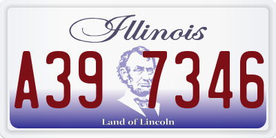 IL license plate A397346