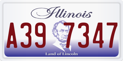 IL license plate A397347