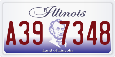 IL license plate A397348