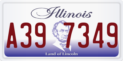 IL license plate A397349