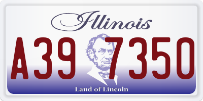 IL license plate A397350