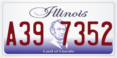 IL license plate A397352