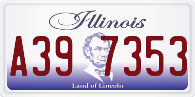 IL license plate A397353