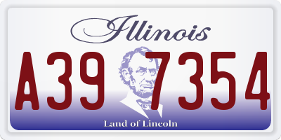 IL license plate A397354