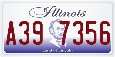 IL license plate A397356