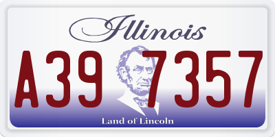 IL license plate A397357