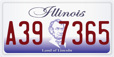 IL license plate A397365