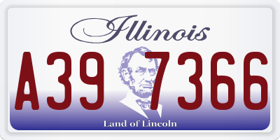 IL license plate A397366