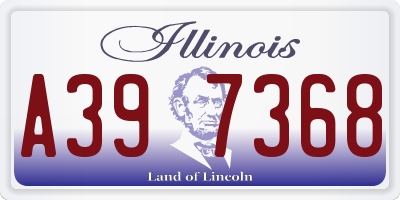 IL license plate A397368
