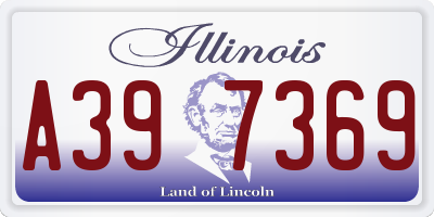 IL license plate A397369