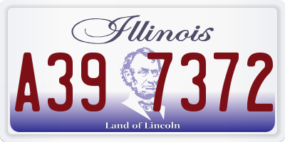 IL license plate A397372
