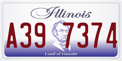 IL license plate A397374