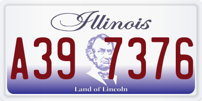 IL license plate A397376