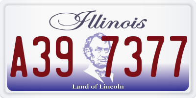 IL license plate A397377