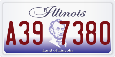 IL license plate A397380