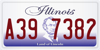 IL license plate A397382