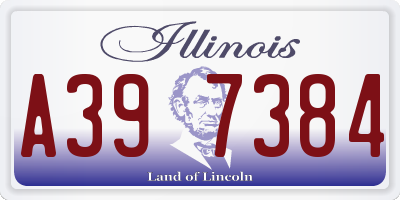 IL license plate A397384