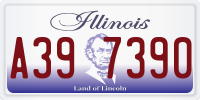 IL license plate A397390